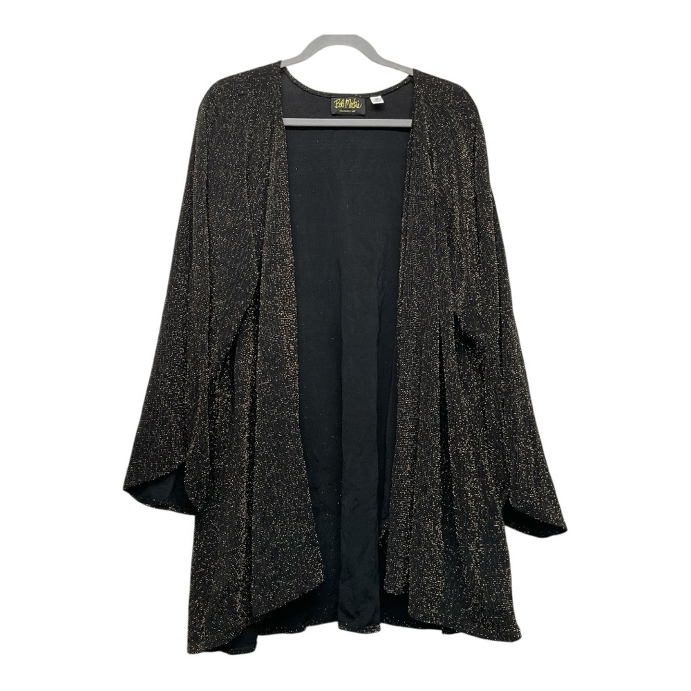 Bob Makie Shimmer Duster Cardigan Topper Size 2X Lightweight Party Retro